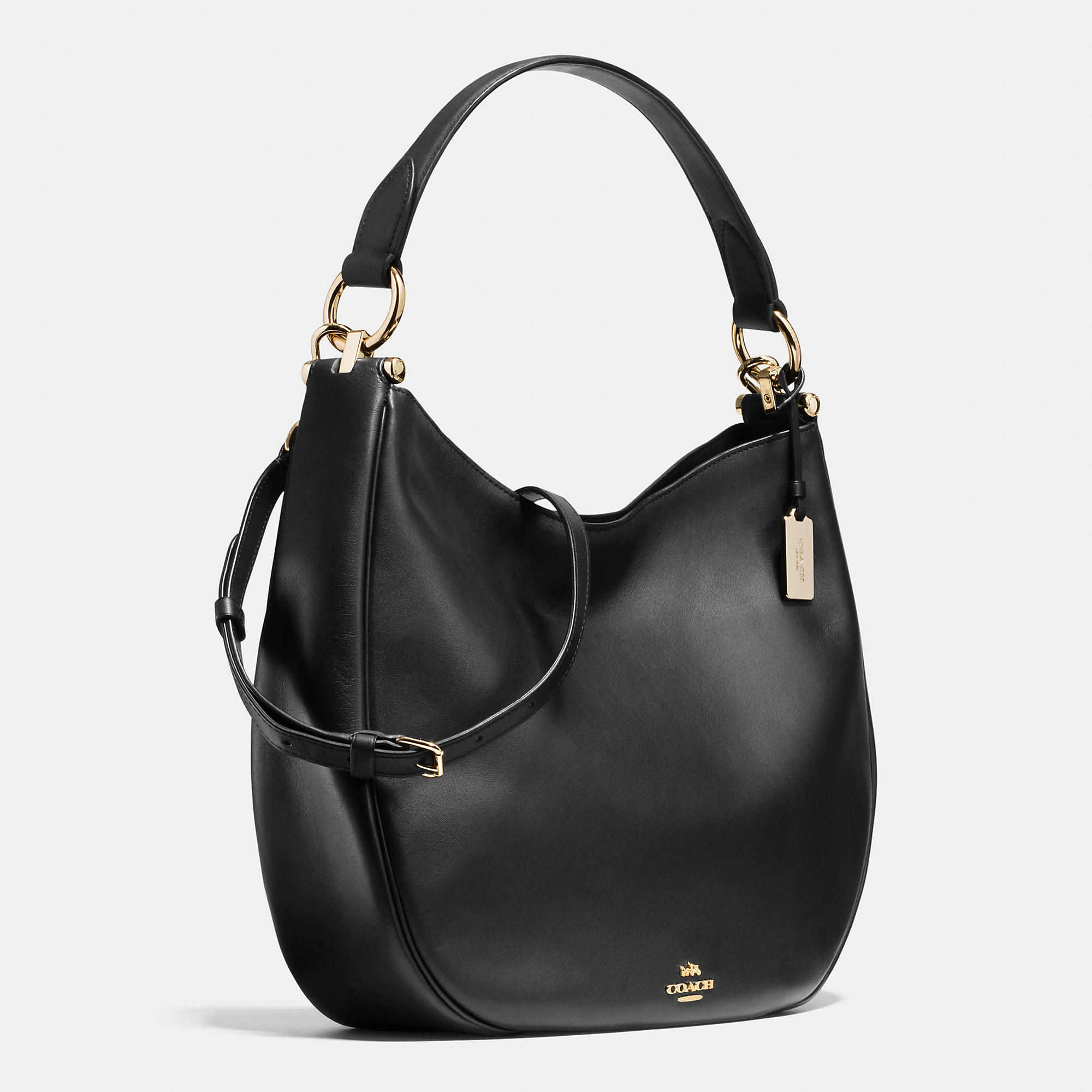 2016 New Designer Coach Nomad Hobo In Glovetanned Leather